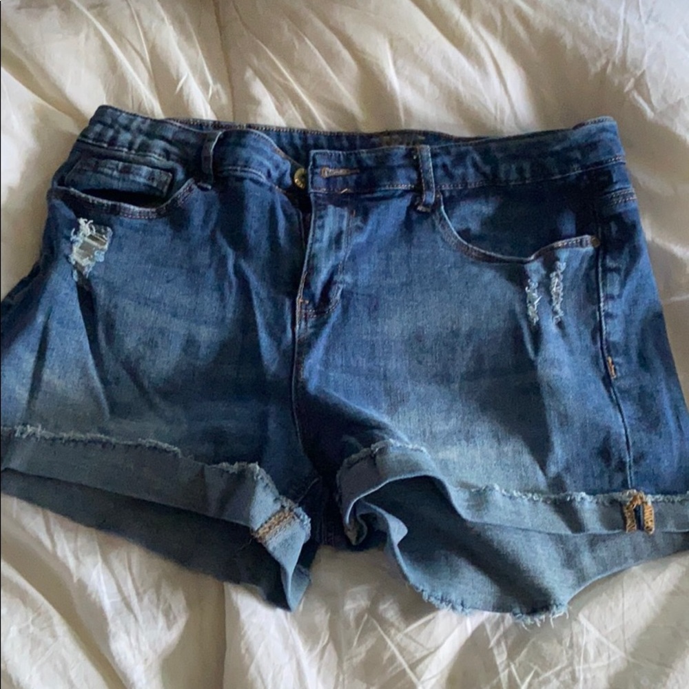 Denim shorts